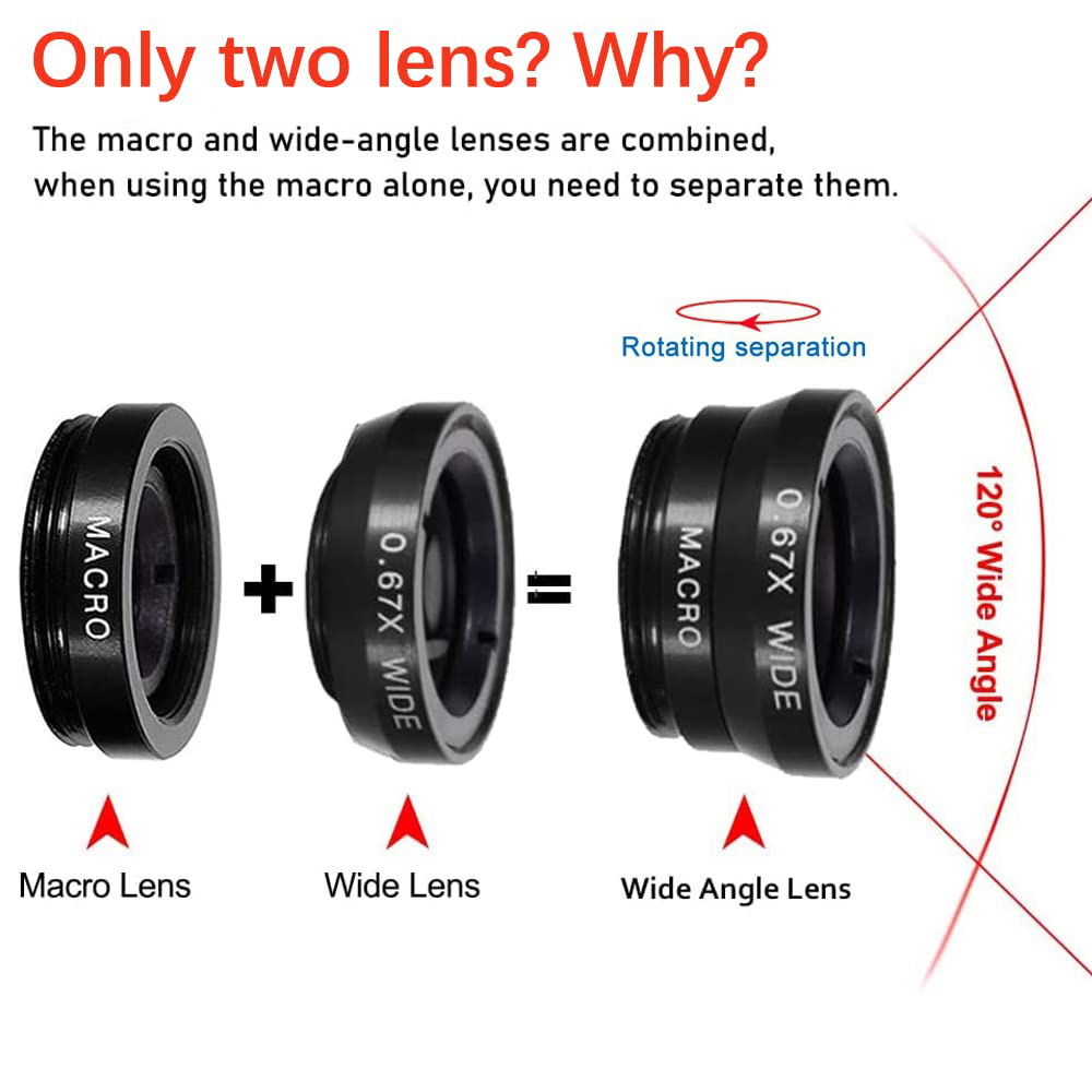Universal 3 in 1 Fish Eye Lens - огляд і ціна Fishing Camera
