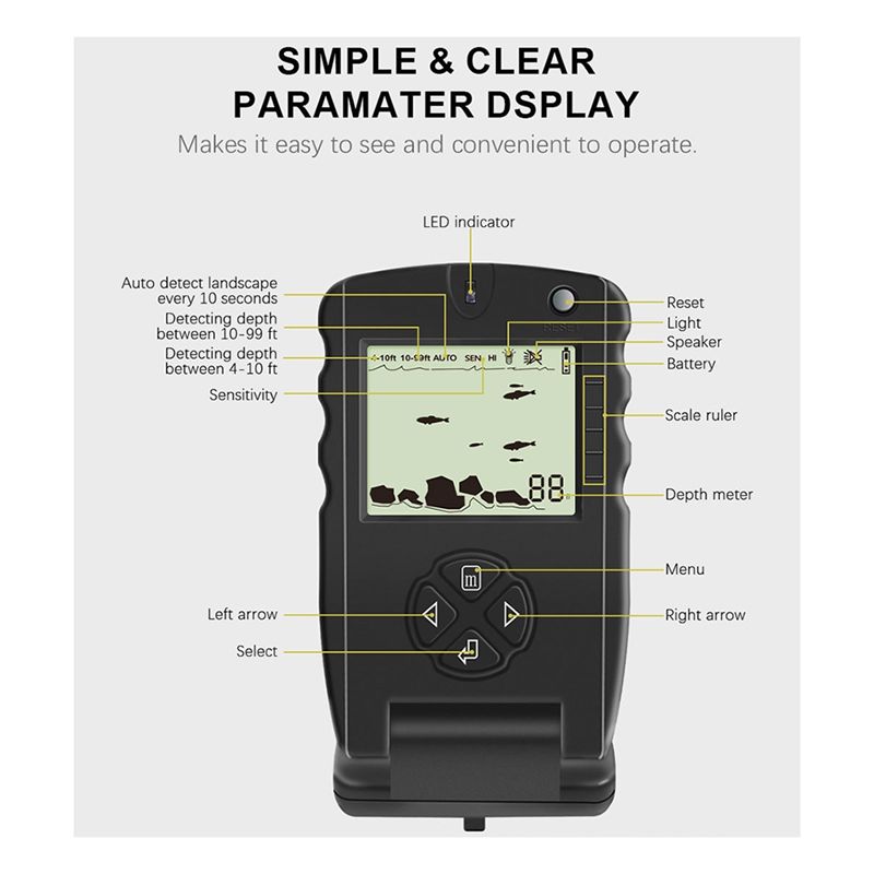 New Portable Fish Finder, Ice  - огляд і ціна Fish Finder Transducer