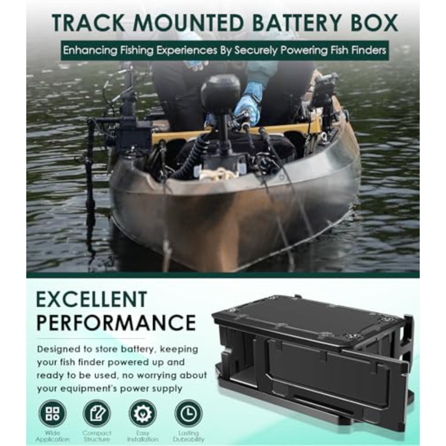 Track Mounted Battery Box for  - огляд і ціна Fish Finder Mount
