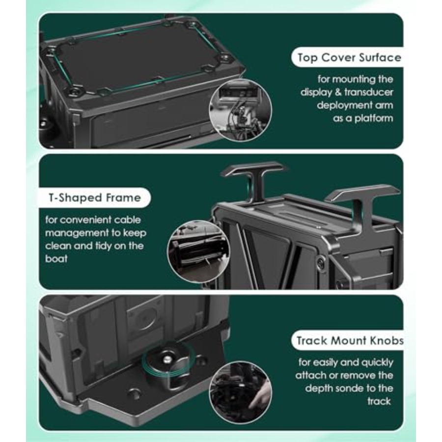 Track Mounted Battery Box for  - огляд і ціна Fish Finder Mount