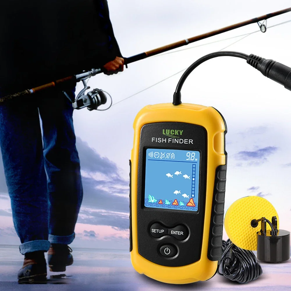 Lucky LCD Color Screen Portabl - огляд і ціна Fish Finder Transducer