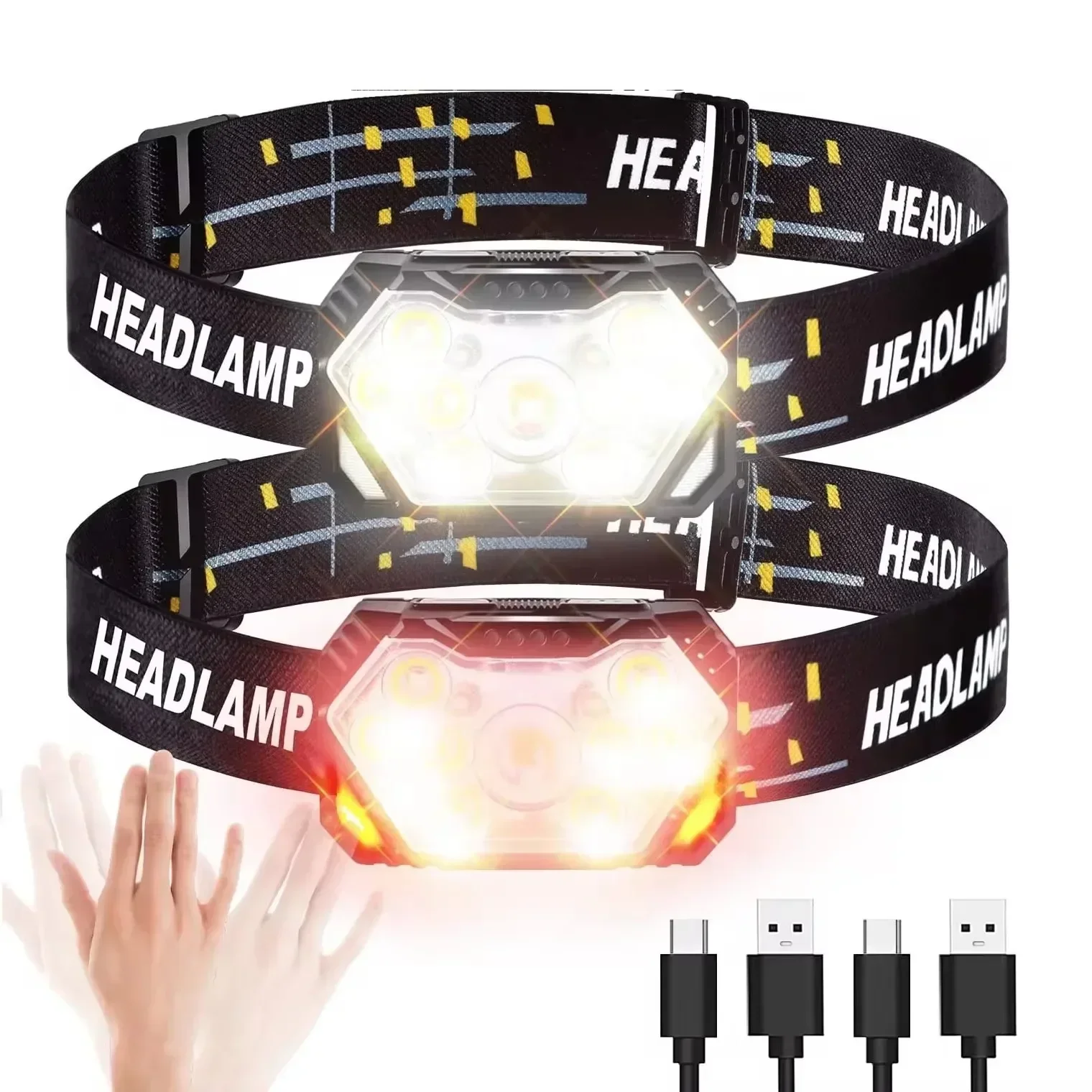 Powerful LED Sensor Headlamp U - огляд і ціна Fish Finder Battery