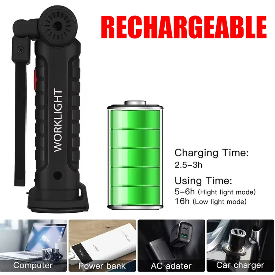 Rechargeable Magnetic Work Lig - огляд і ціна Fishing Light