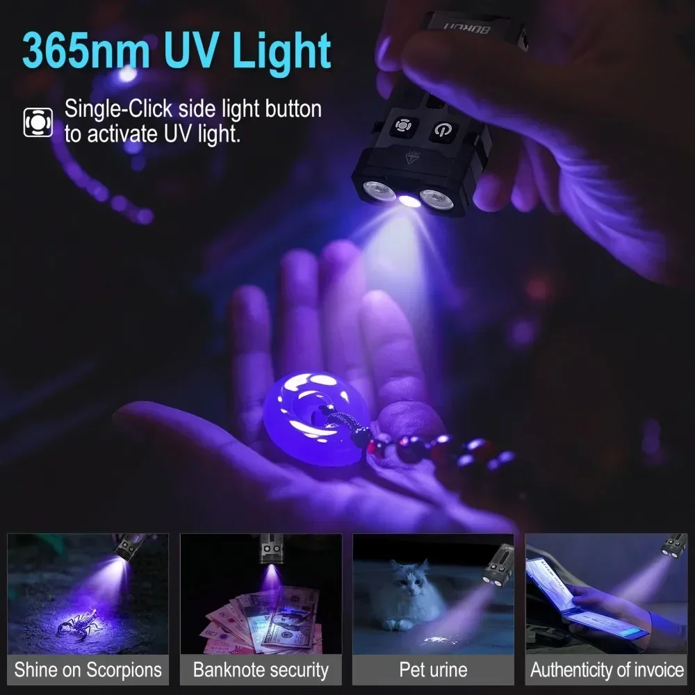 BORUiT EV20 1100LM EDC UV Keyc - огляд і ціна Fishing Light