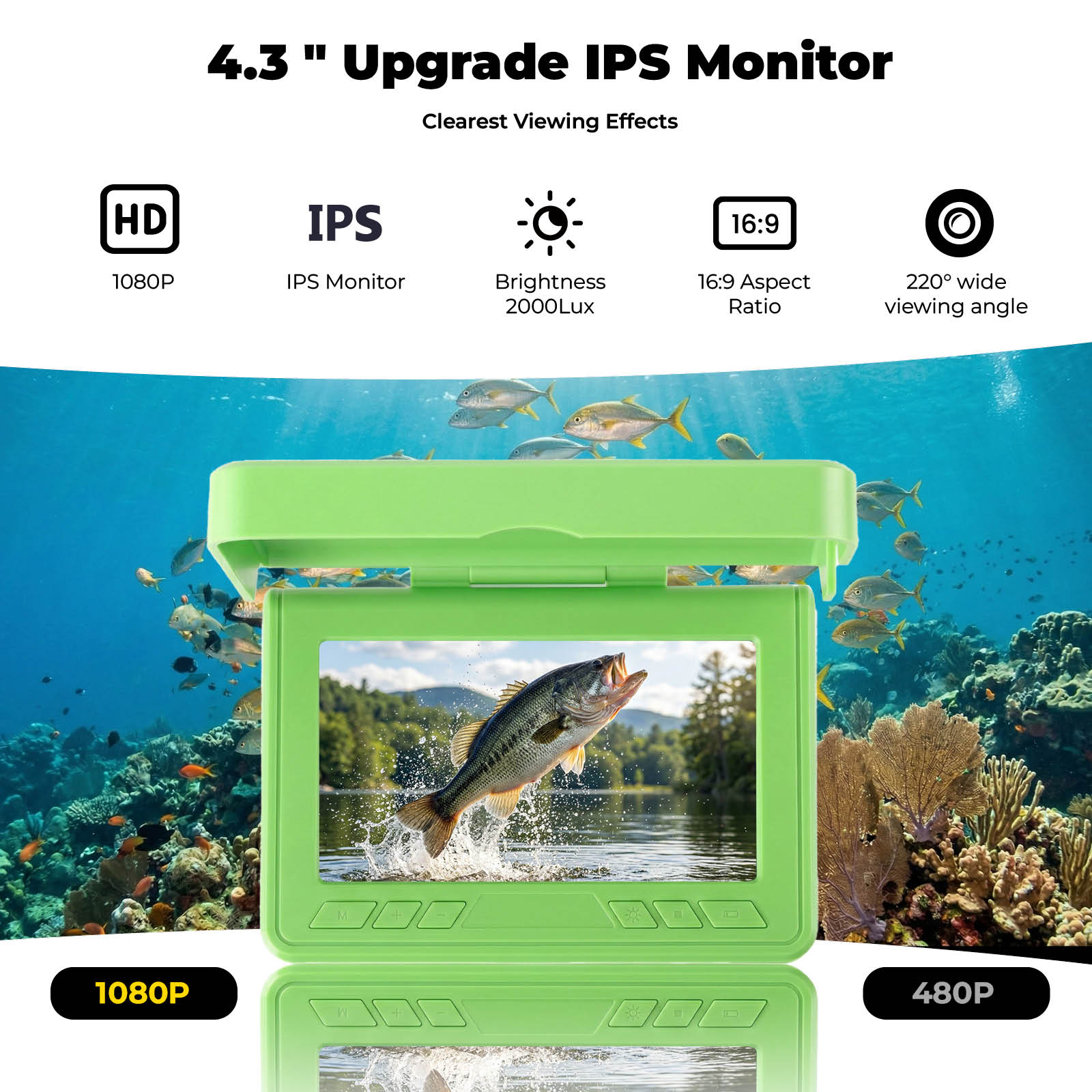Portable Underwater Visual Fis - огляд і ціна Fish Finder Portable