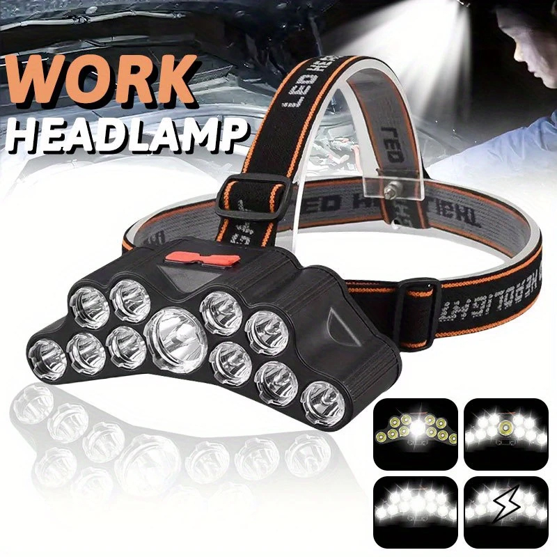 11 LED Headlamp Strong Light H - огляд і ціна Fish Finder Battery