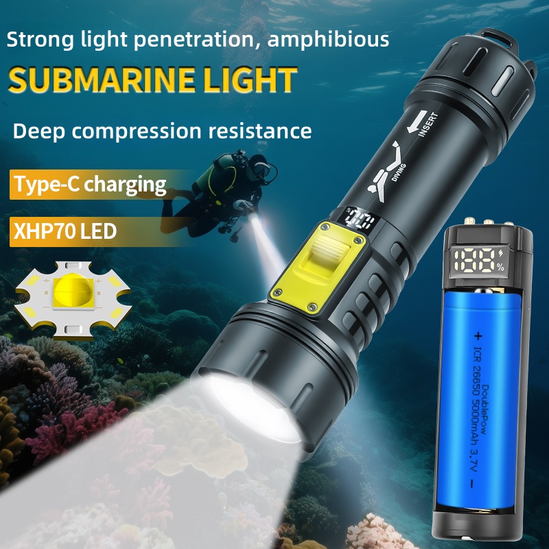New XHP70 Diving Flashlight IP - огляд і ціна Fishing Light