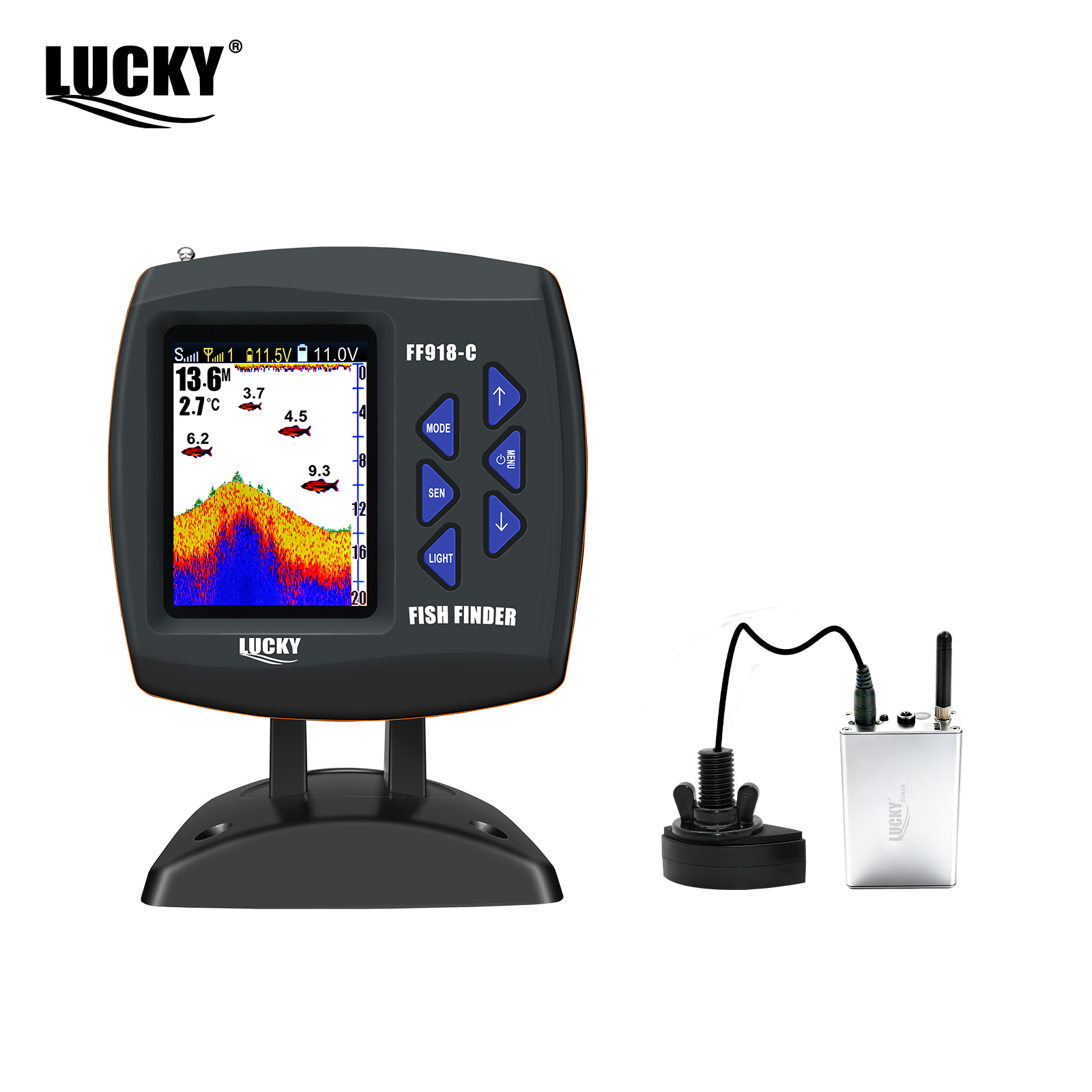 Lucky FF918 Wireless Remote Co - огляд і ціна Fish Finder Gps