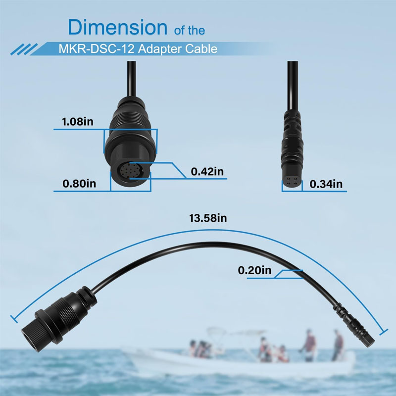 1852081 MKR-DSC-12  4-Pin Fish - огляд і ціна Fish Finder