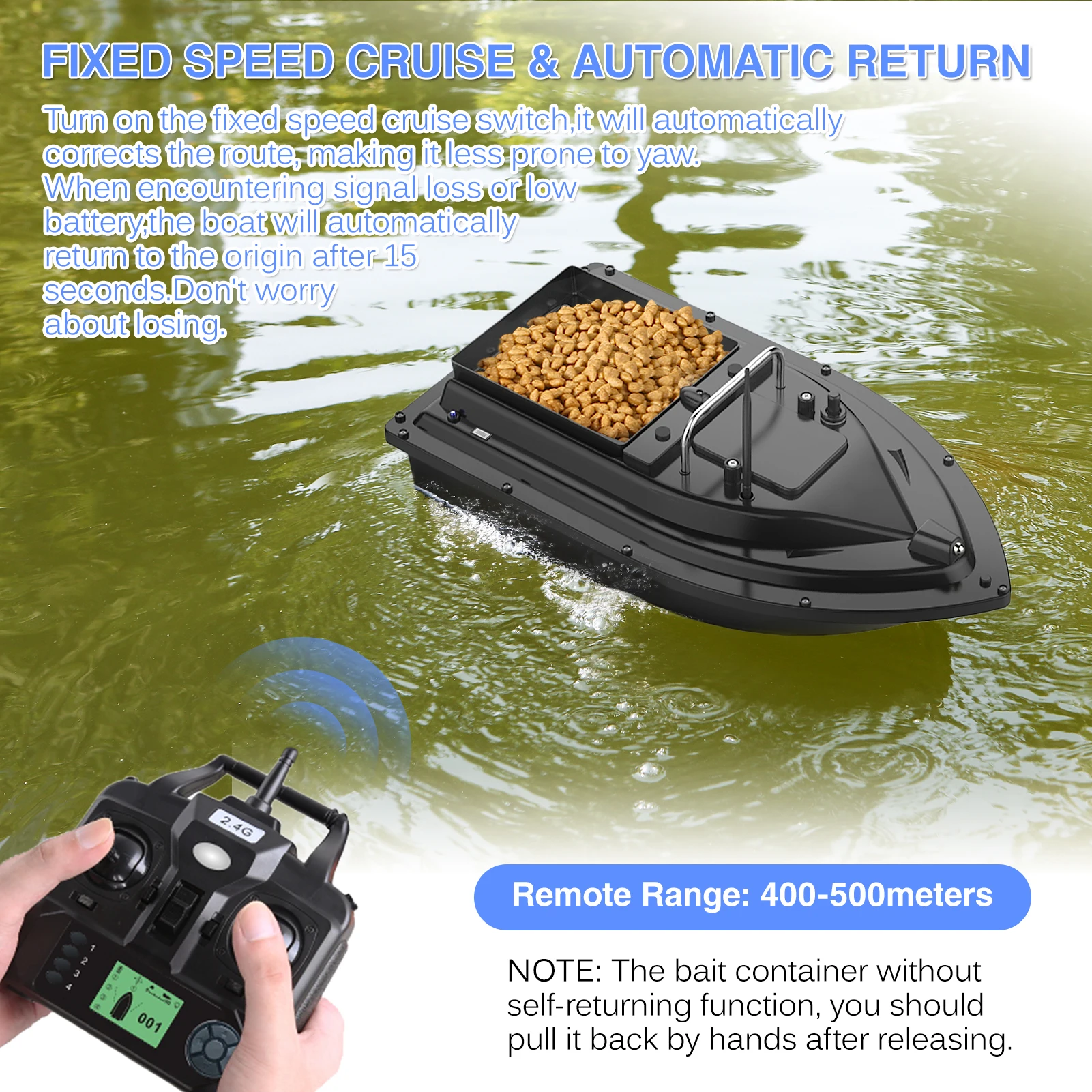 D16E GPS 12000mAh Fishing Bait - огляд і ціна Fishing Gps