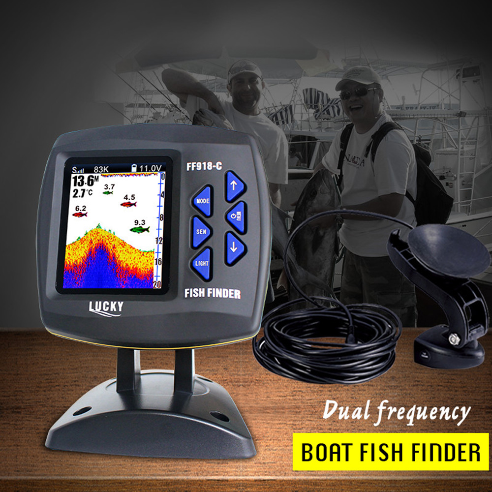 FF918-C100DS Color Screen Wire - огляд і ціна Fishing Depth Finder