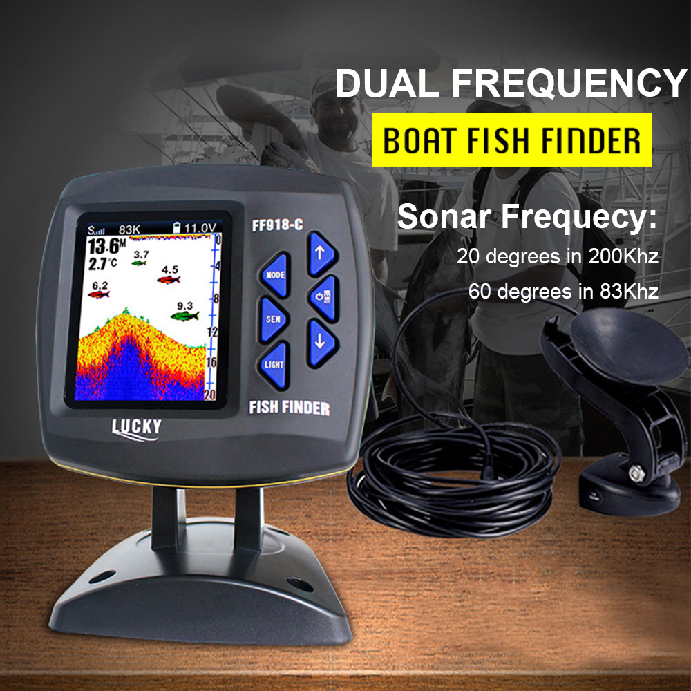 FF918-C100DS Color Screen Wire - огляд і ціна Fishing Depth Finder