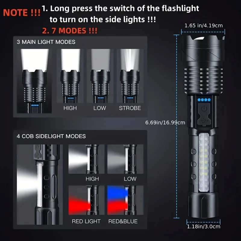 Powerful LED Flashlight Batter - огляд і ціна Fishing Light