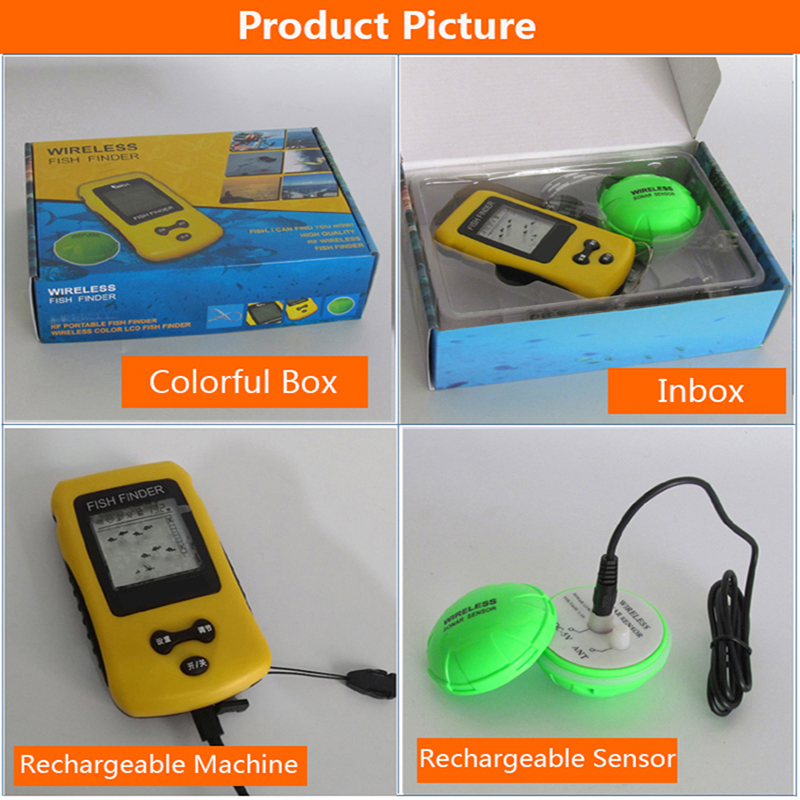 Brand New Colorful Wireless Fi - огляд і ціна Fish Finder Transducer