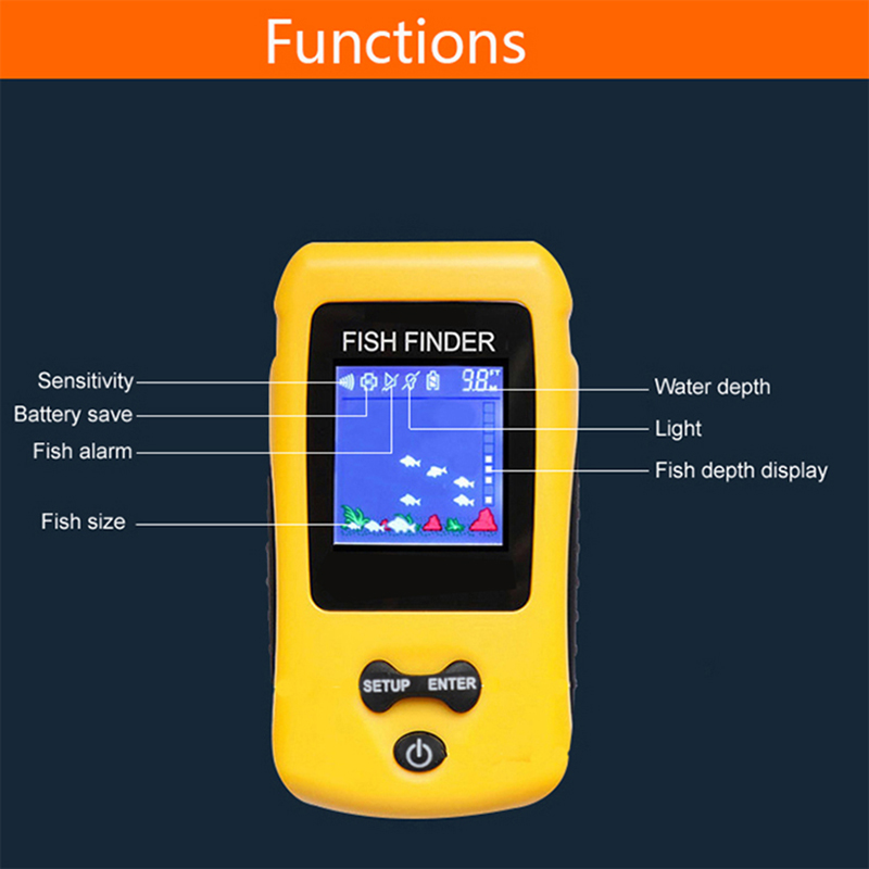Brand New Colorful Wireless Fi - огляд і ціна Fish Finder Transducer